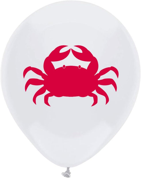 Crab Latex Balloons, 16-Pack 12inch Animal Crab Birthday Party Decorations