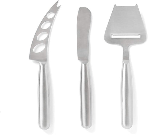 Fox Run Cheese Knife Set, 9.37 x 2.953 x 0.67 inches, Metallic