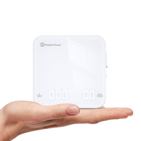 2kg/0.1g Maestri House Mini Coffee Scale with Timer, USB-C Rechargeable Espresso Scale, Accurate Scale for Espresso