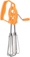 Rotary Egg Beater, Hand Crank Handheld Mixer, Stainless Steel Portable Mixer with Plastic Handle, Small Manual Hand
