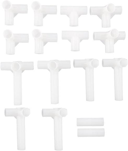 uxcell Shoe Rack Accessories Connectors Set, 13mm Inner Diameter for Repair Assembled