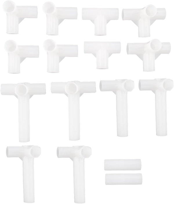 uxcell Shoe Rack Accessories Connectors Set, 13mm Inner Diameter for Repair Assembled