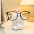 Cute Easter Bunny Glasses Display Stand for Nightstand, Funny Animal Decorative Eyeglass Sunglass Holder for Women