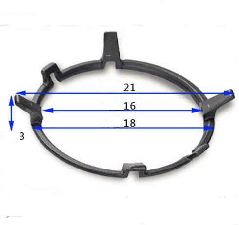 Wok Ring Non-Slip Black Cast Iron Stove Trivets for Kitchen Wok Support, Pan Holder for Gas Hob
