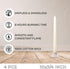 10 Inch Taper Candle 4 Pack, Unscented Hand-Dipped Long Burning Dripless Ivory Candles for Home Interior