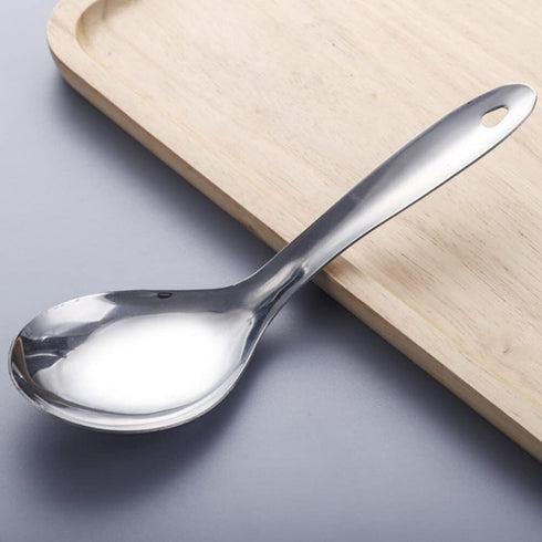 Kichvoe Rice Scooper 3pcs, Stainless Steel Rice Paddle Spoon, Metal Serving Spoon for Kitchen