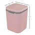1/2 Gallon Tiny Countertop Trash Can, Push-Button, Pink