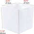 4-Pack Collapsible Plastic Storage Cube Bins, White Foldable Storage Bins