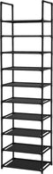 UrMsun 10-Tier Shoe Rack,Space Saving Shoe Storage Tall Shoe Rack Organiser Shelf Non-Woven