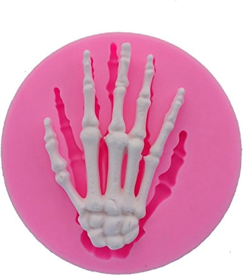 Hand Bone Shape Silicone Molds for Halloween, Cake Decorating Tools for Chocolate, Candy, Cookies, Baking Mold