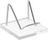 PATIKIL 3" x 3" x 2" Acrylic Display Stands, Stainless Steel Arm Crystal Holder for Mineral Gemstone