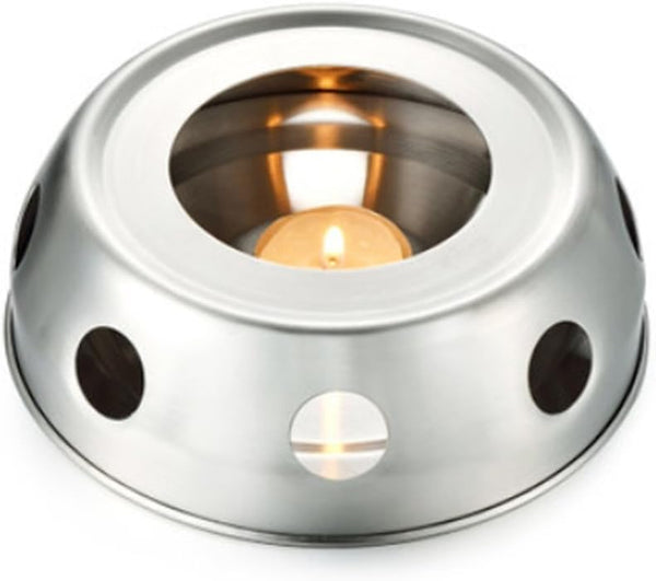 Round Base Stainless Steel Teapot Holder, Candle Heating Device Teapot Warmer Rack