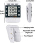 Digital Dual Kitchen Timer for Cooking, 3 Channels Count Down/up Multi Timers, Large-Display Adjustable Alarm Volume