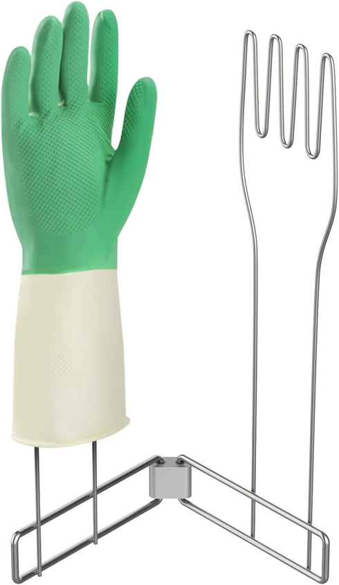 Kitchen Glove Holder, Stainless Steel Vertical Rack, Multi-Purpose Collapsible Glove Drying Stand