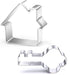 Small Key and House Cookie Cutters Set - Stainless Steel
