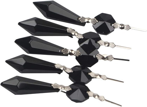 Prisms,Pack 20 (38mm, Sun Cling Replacement Chandelier Icicle Crystal of Black)