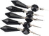 Prisms,Pack 20 (38mm, Sun Cling Replacement Chandelier Icicle Crystal of Black)
