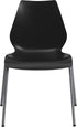 Flash Furniture HERCULES Series Stack Chair, 770 lb. Capacity with Lumbar Support and Silver Frame