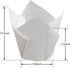 200pcs Tulip Cupcake Liners, Standard Greaseproof Paper Baking Cups Muffin Liners Holders Perfect for Bridal Showers, Baby Showers, Birthday Parties, Banquets, and Catering Events (White) by Taoxi