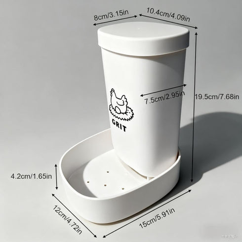 dakasokaaa Chicken Oyster Shell Feeder and Grit Feeder Crushed Eggshells Chicken Feeder Chicken coop Accessories