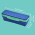 It's Academic Flexi Storage Box with Lid, Compact Collapsible Pencil Case for Craft and School Supplies, Pink and Blue,