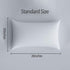 HAPPYMOON Standard Microfiber Pillowcases Set of 2 with Zipper, Soft Brushed White Pillow Covers 20 x 26 Inches for