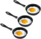 Mini Egg Frying Pan, 4.7-Inch Non-stick 3Pcs with Bakelite Handle, Cast-Iron Pot for Eggs and Pancakes, All Stoves