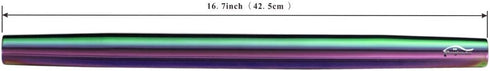 Berglander Rainbow Rolling Pin, 16.7 Inches Stainless Steel Colorful Matte Finish for Baking Pizza Dough, Gift Ideas