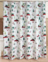 Shower Curtain Polyester, Christmas Red Truck Car Print with Trees, 70 x 70 Inch