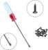10 Pcs Iron Easel Back Picture Frame Stand with Screws & Screwdriver (Black)