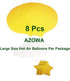 AZOWA Large Size Orange Hot Air Balloon Decorations - Pack of 8