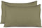 Extra Soft Jersey Knit Pillow Cases - Standard Size with Hidden Zipper, Pack of 2, Sage