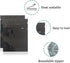 100 Pack Mylar Bags for Zip Reusable Small Aluminum Foil Lock Package Bag for Long Term Storage (Black, 2.3x3.1 inch)