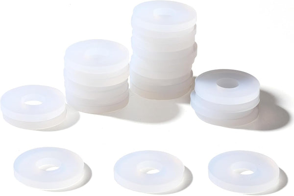 Grolsch Gaskets Silicone Seals for Swing Top Bottles, 40 Pack Combo Pack Clear, Soft Silicone for Better Sealing