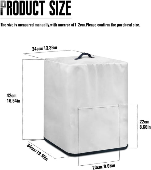 Dust Cover with Pocket for Air Fryer Oven, Protective Dust-Proof Stain Resistant Cover, Easy to Clean, Rooster