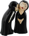 Pacific Giftware Magnetic Kissing Vampire Love at First Bite Ceramic Salt and Pepper Shakers Set