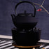 YARDWE Vintage Tea Pot Cast Iron Teapot, Teapot with Infuser Small Tea Kettle Japanese Teapot with Handle Tea Pots for Loose Tea (2. 83X2. 75X1. 69in Black) Small Tea Kettle