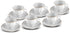 Set 6 12 Set (3 oz) KARACA an Turkish Coffee Cup for People - Piece Cups with Saucers - Small Porcelain Espresso