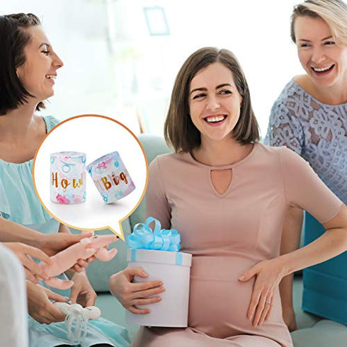 Sumind 2 Rolls Tummy Measuring Tape, Belly Baby Shower Game Party Favors Measure Tape Game Supplies