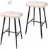 NICEEC Beige Bar Stool Covers Rectangle Spandex Stretch Vanity Barstool Seat Covers