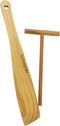 Kuchengerate 3.5 inch Crepe Spreader and 12 inch Wooden Spatula Turner Crepe Maker Set, Handmade Natural Beech Wood