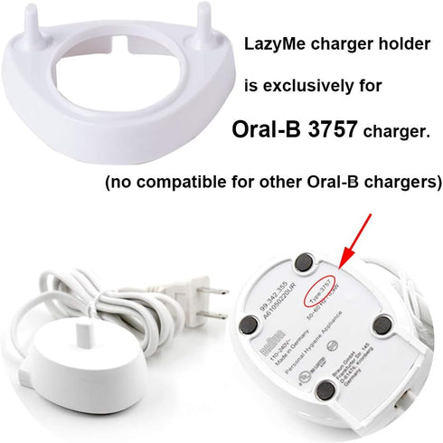 LazyMe Electric Toothbrush Holder with 4 Dust-Proof Covers for Oral-B Electric Toothbrush Series
