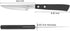 Steak Knives, Steak Knife Set of 6, German Stainless Steel Steak Knife Serrated