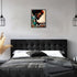 Black Aluminum Alloy Framed Piano Man Wall Art, Black Paintings for Modern Home Decoration, African American Wall Art