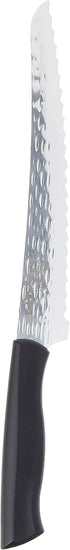 9 Inch Hammered Kai Inspire Bread Knife, blade with Finish, , Silver