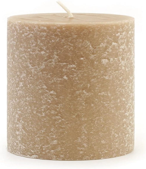Root Candles 33345 Unscented Timberline Pillar Candle, 3 x 3-Inches, Taupe