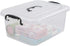8 Quart Clear Storage Bin with Handle, 2 Packs for Organizing
