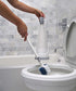 Unger No-Drip Toilet Brush Set, Flexible Neck Scrubber with Portable Caddy Holder for Bathroom Cleaning