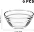 Small Pyrex Prep Mixing Bowls: 2.3x1.1Inch Mini Prep Bowls Stackable Glass Serving Bowls for Kitchen Prep - Dessert - Dips - Salad - Candy Dishes by Housoutil