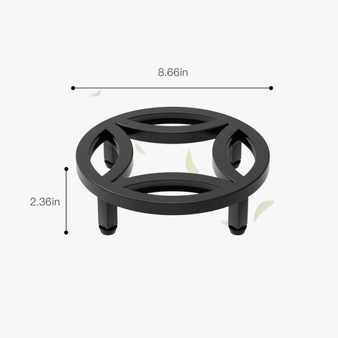 Zhongma 2 Pack 8.7" Fully Assembled Sturdy Potted Plant Stand Flower Pot Holder Heavy Duty Construction, Low Plant
